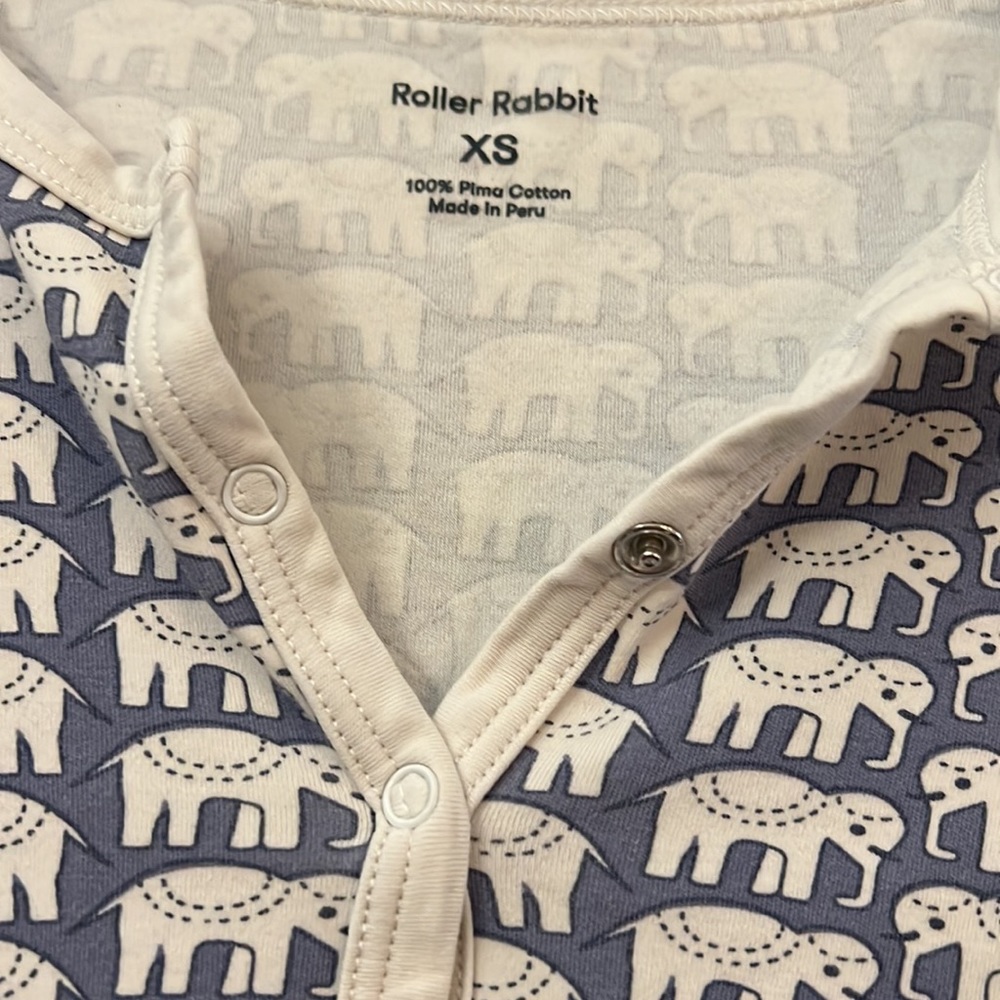 Roller Rabbit 2-piece Hathi Pajamas - Picture 3 of 8